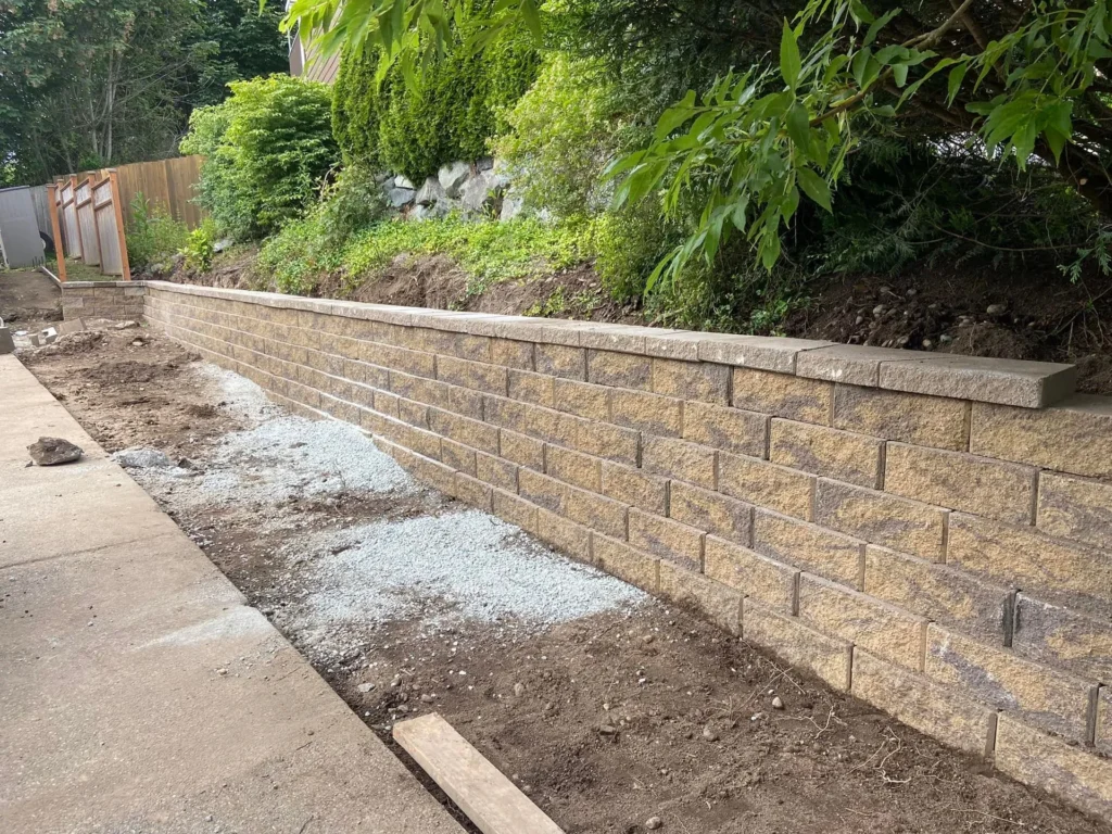 Retaining Wall Installation